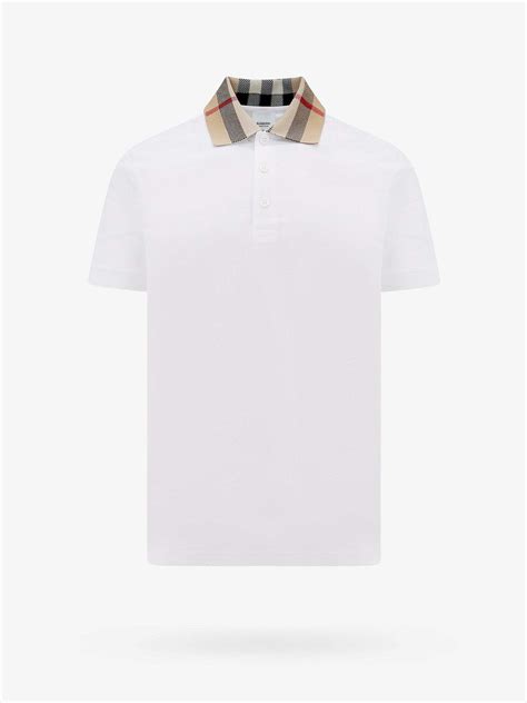 polo blanc burberry|burberry polo shirt sale uk.